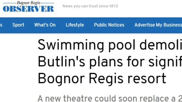 Butlins Bognor Regis pool is demolished