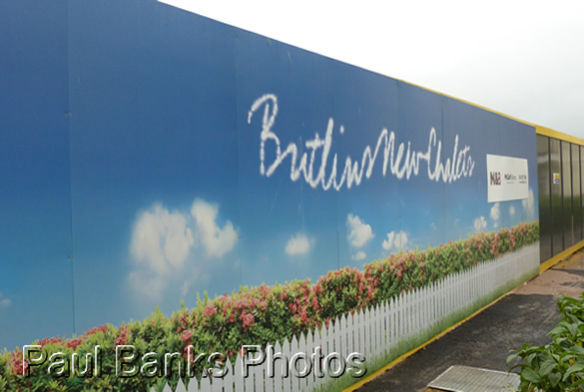 Paul Photos - Advertisement showing New Butlins chalets