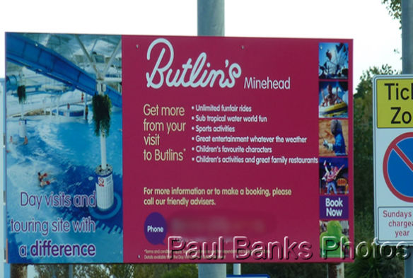 Paul Banks Photos - Butlins Minehead main entrance