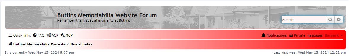 The Butlins memorabilia website forum is now closed