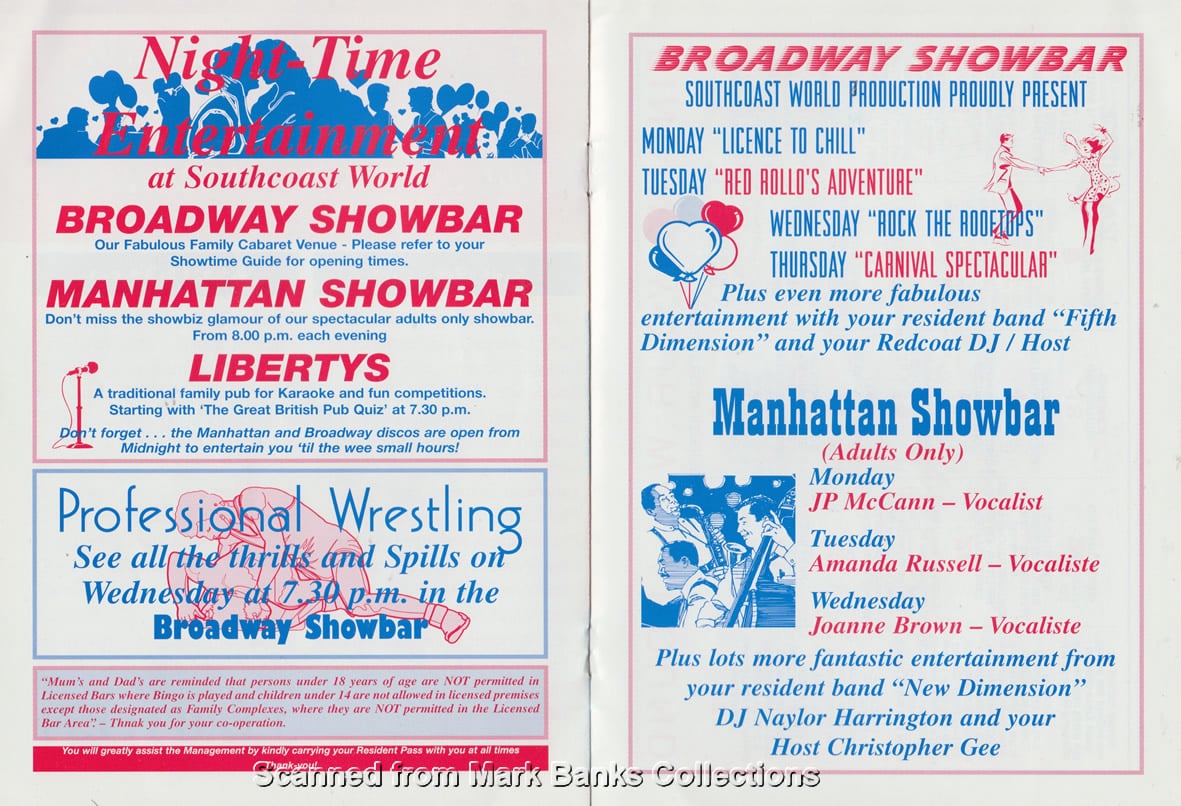 1997 Football Festival Entertainment Guide