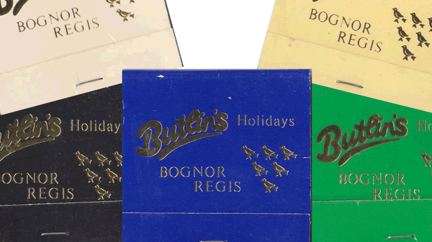 Butlins Bognor Regis matches and lighters