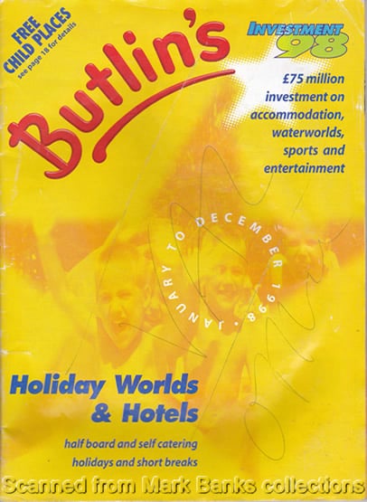 1998 Butlins Holiday Worlds Brochure