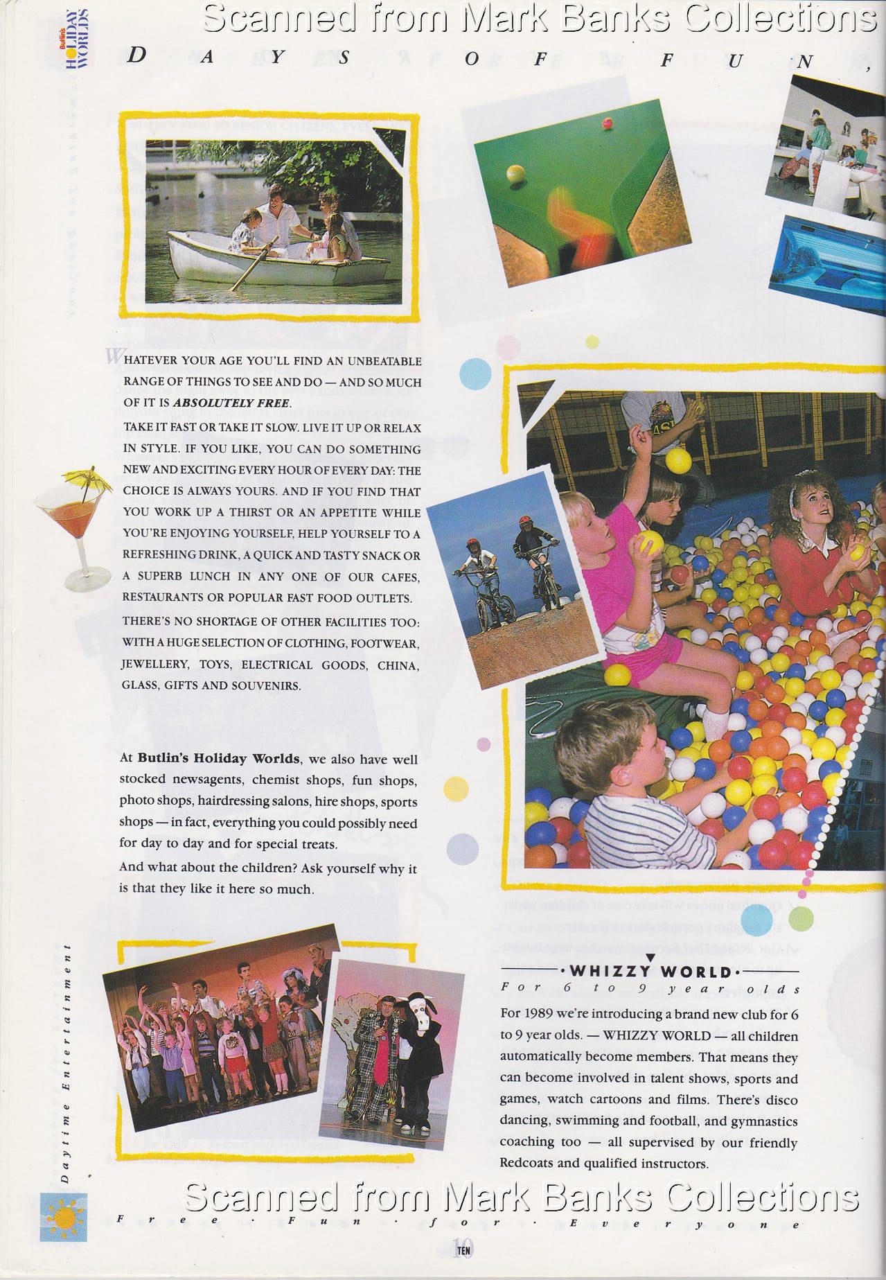 1989 Butlins Holiday Worlds Brochure