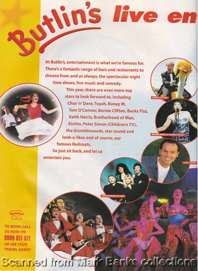 1998 Butlins Holiday Worlds Brochure