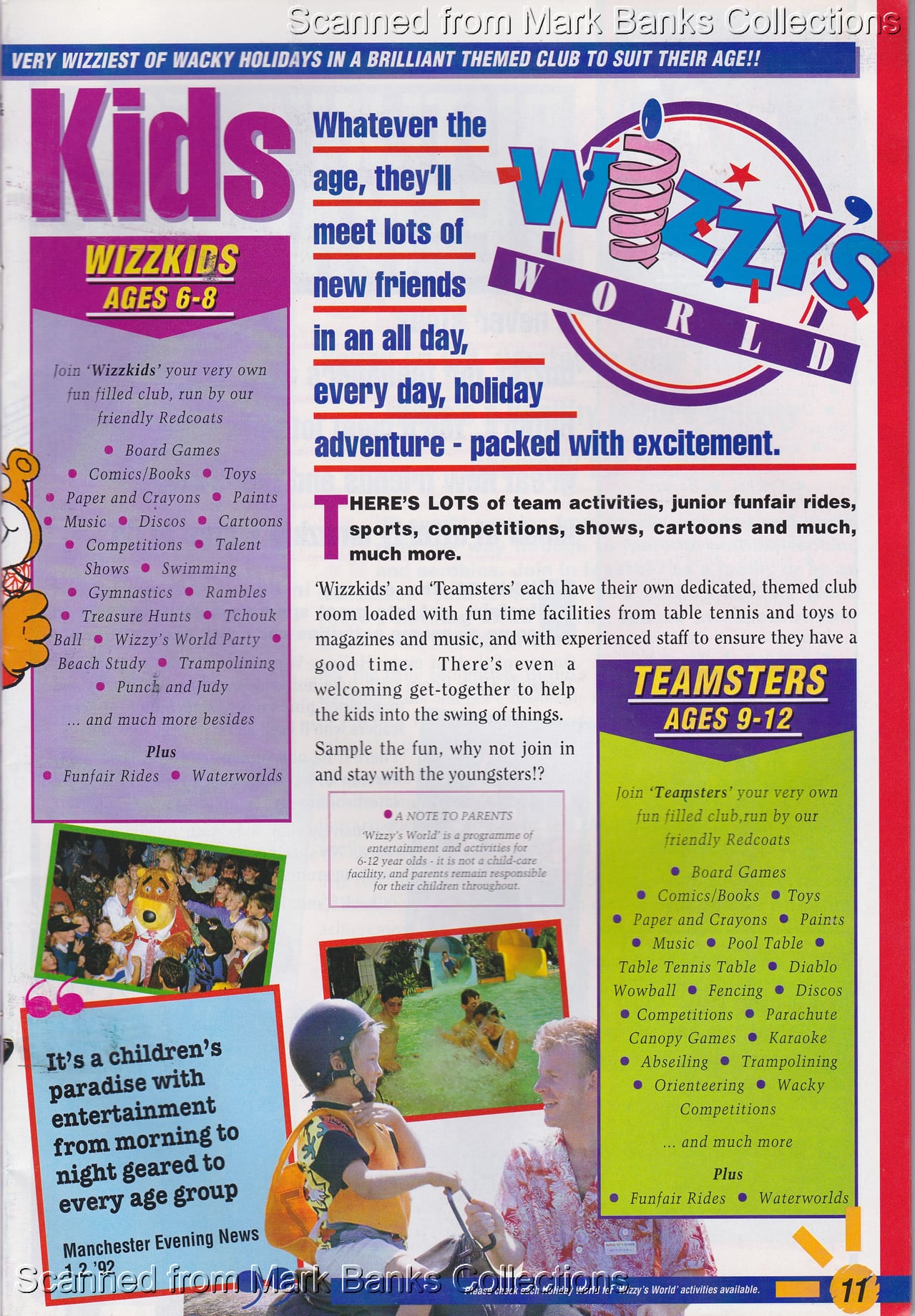 1993 Butlins Holiday Worlds Brochure