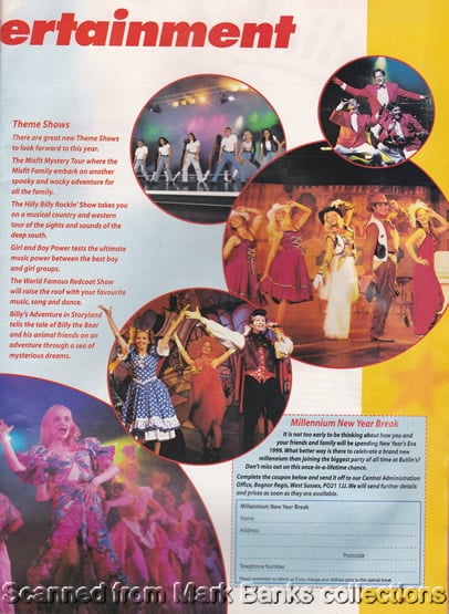 1998 Butlins Holiday Worlds Brochure