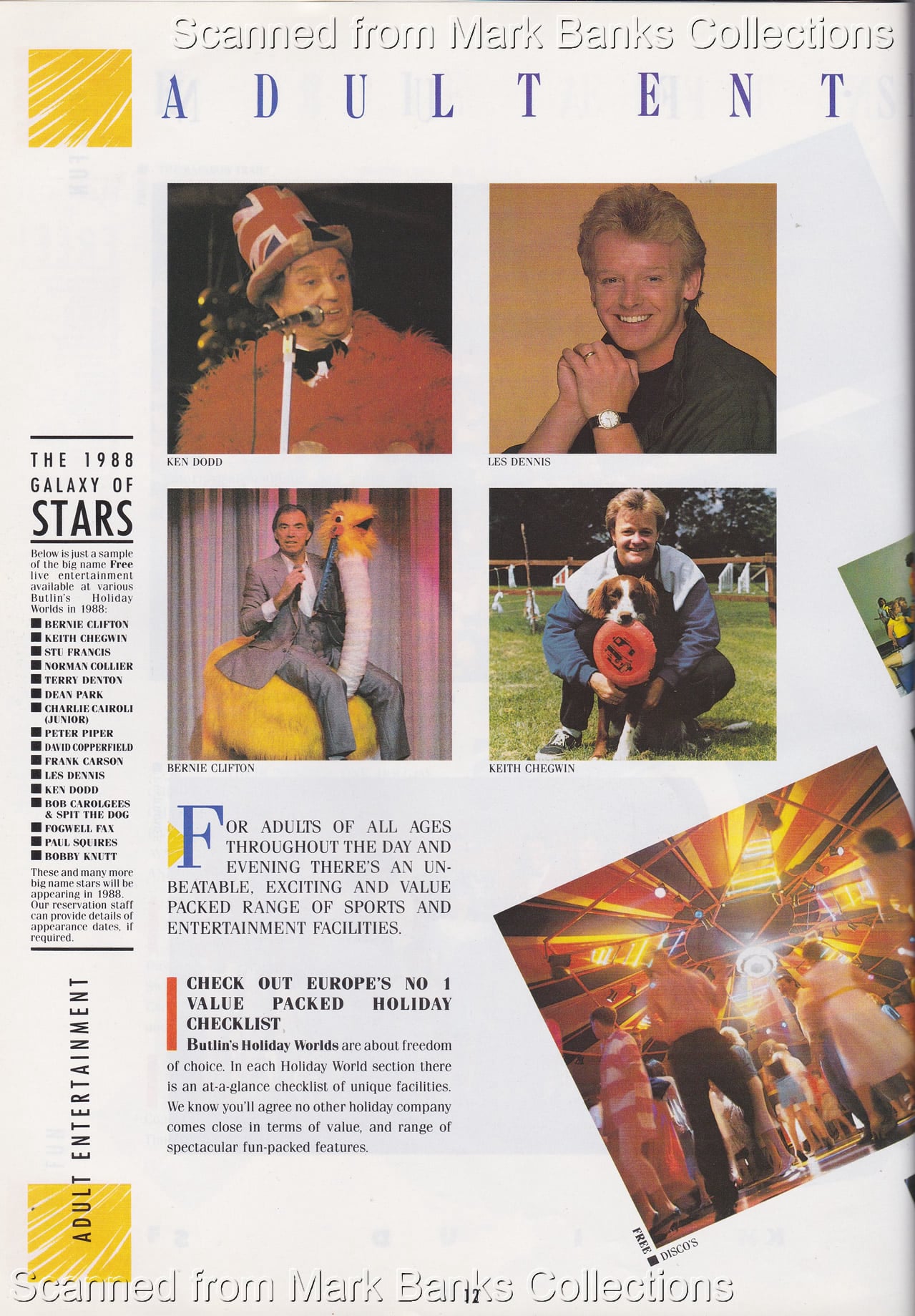 1988 Butlins Holiday Worlds Brochure