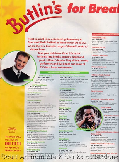 1998 Butlins Holiday Worlds Brochure