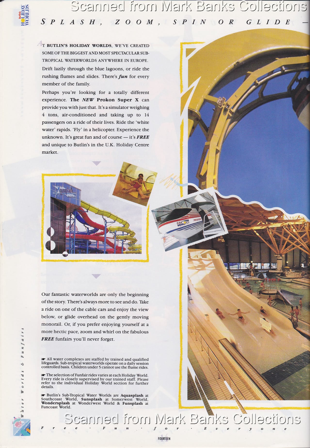 1989 Butlins Holiday Worlds Brochure
