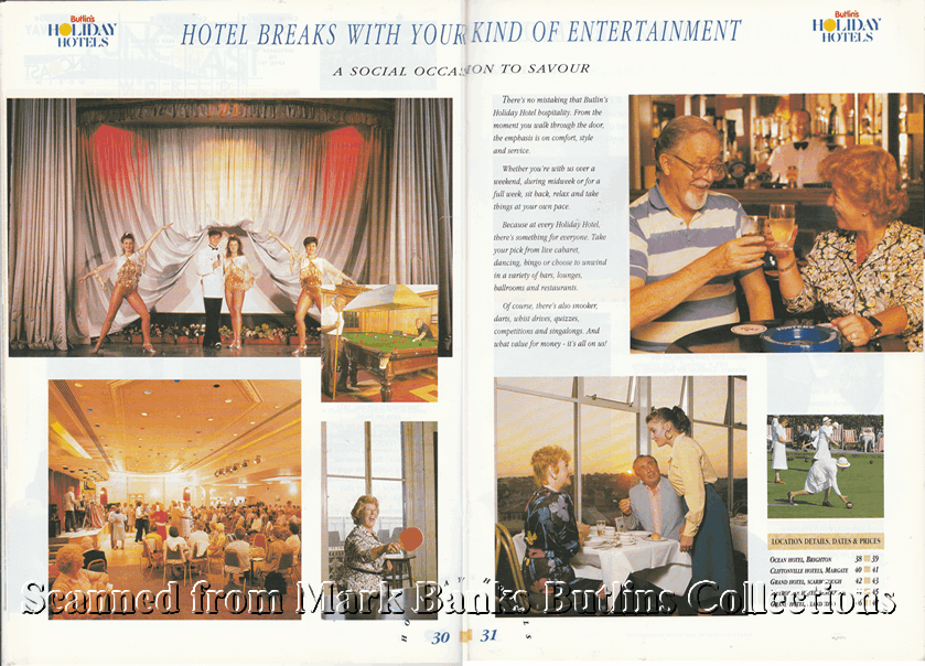 1991 Butlins Holiday Worlds Brochure