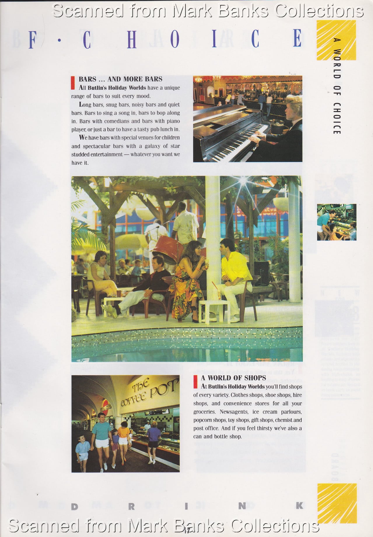 1988 Butlins Holiday Worlds Brochure