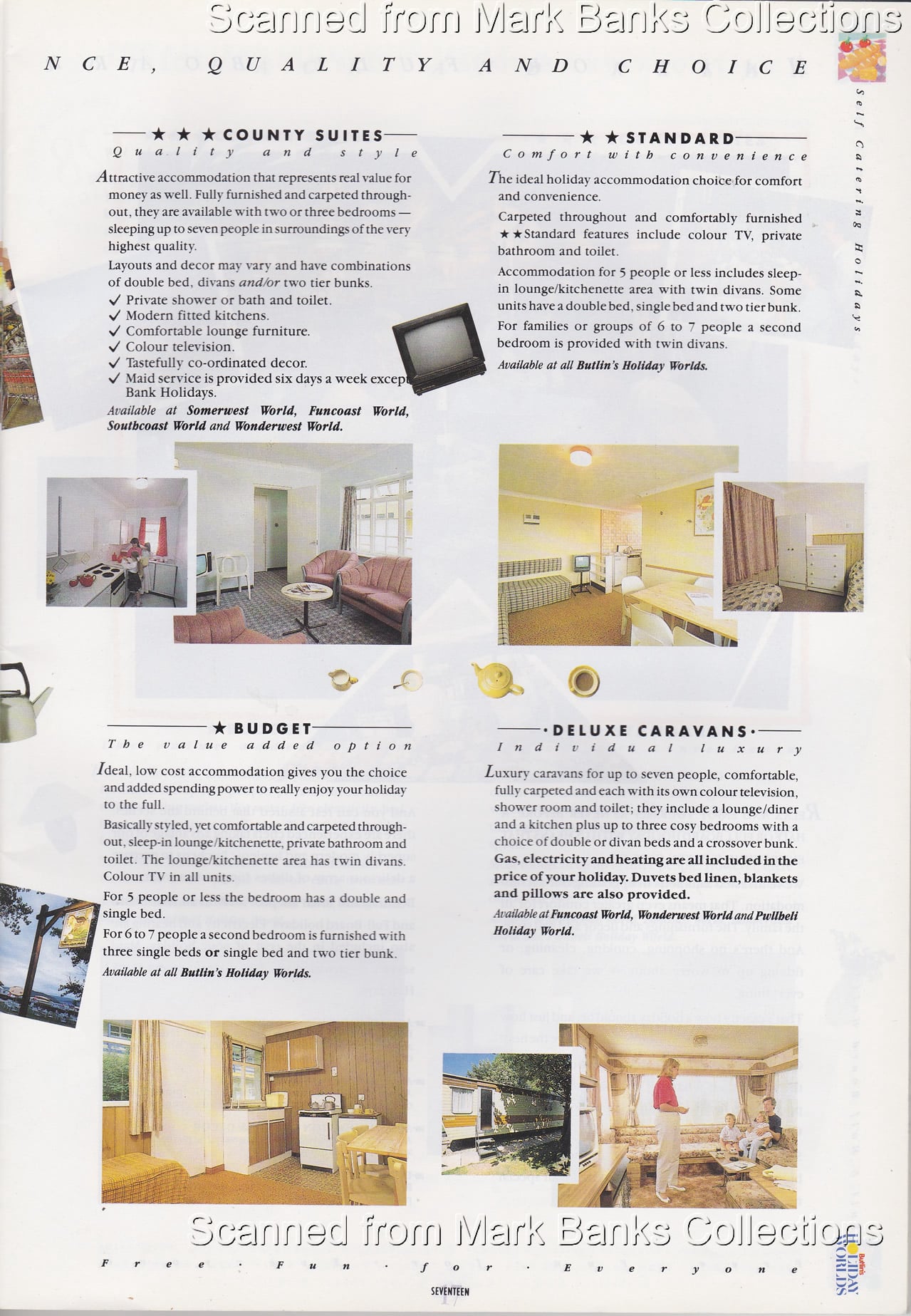 1989 Butlins Holiday Worlds Brochure