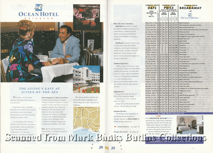 1991 Butlins Holiday Worlds Brochure