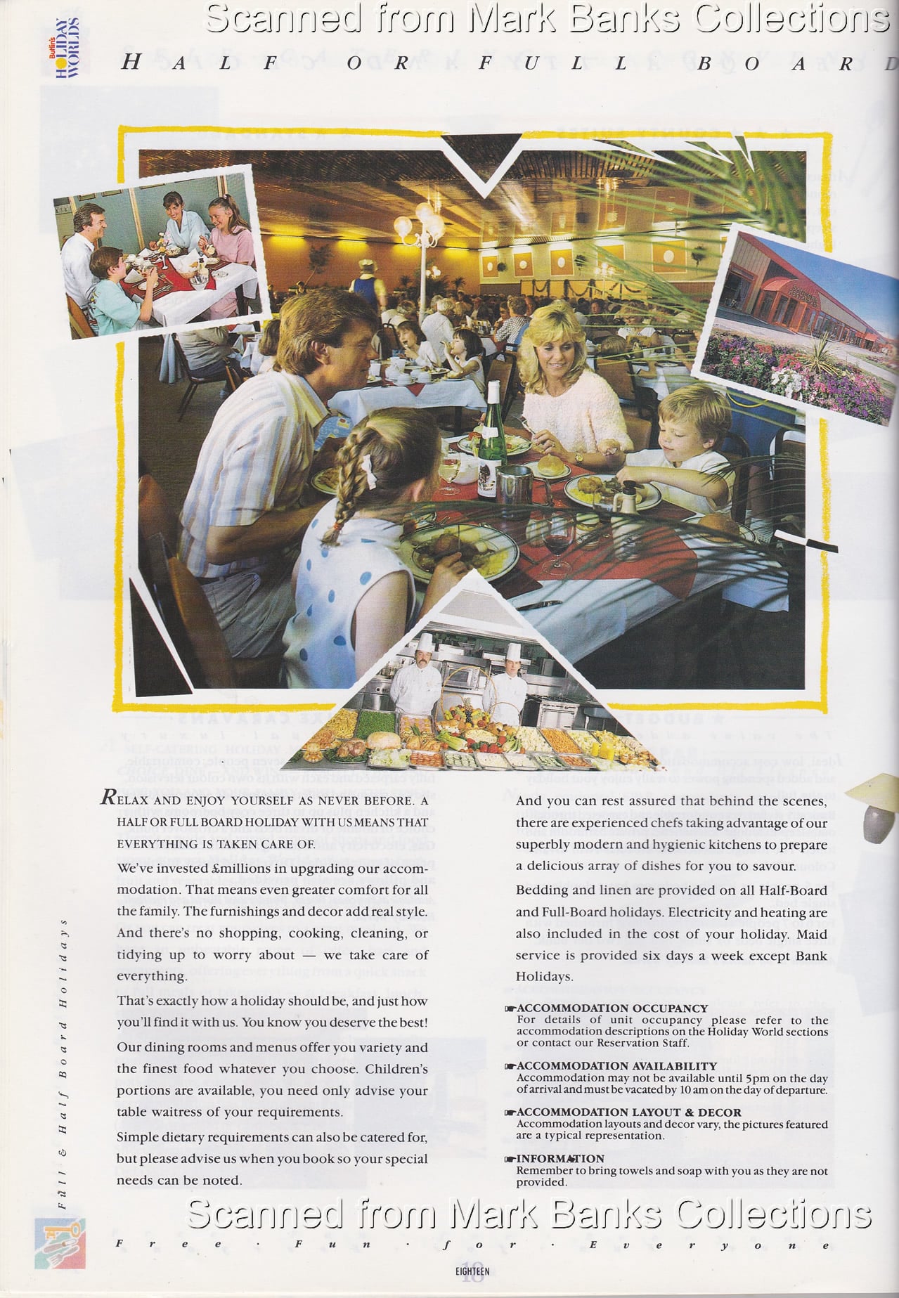 1989 Butlins Holiday Worlds Brochure