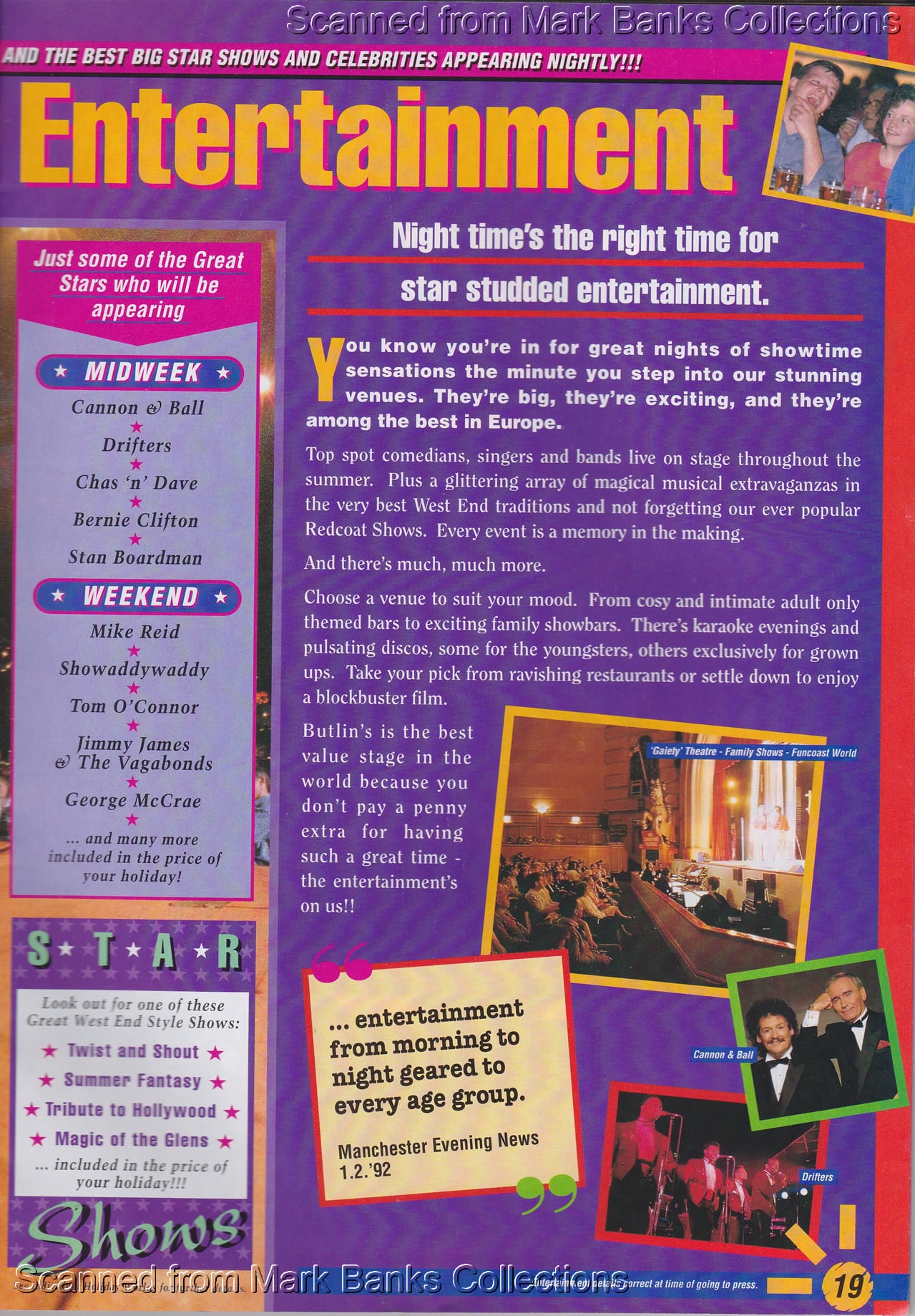 1993 Butlins Holiday Worlds Brochure