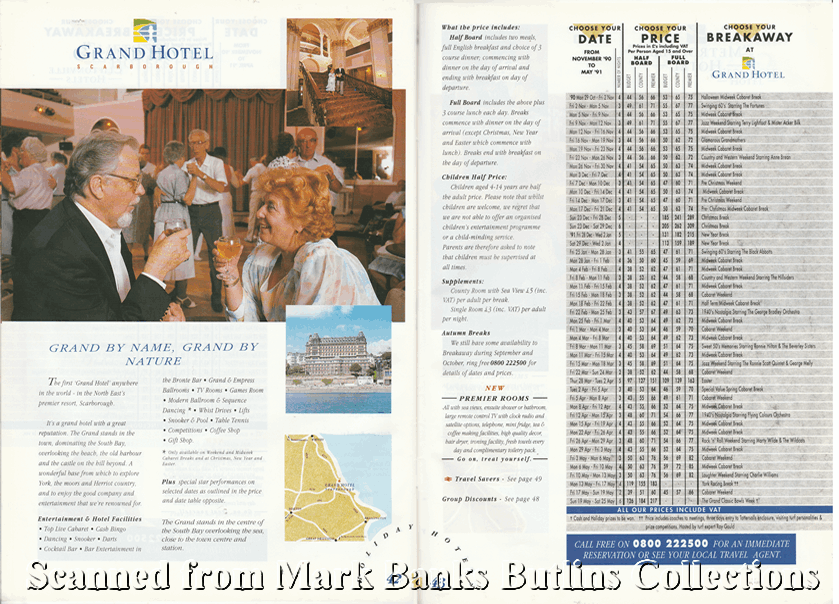1991 Butlins Holiday Worlds Brochure