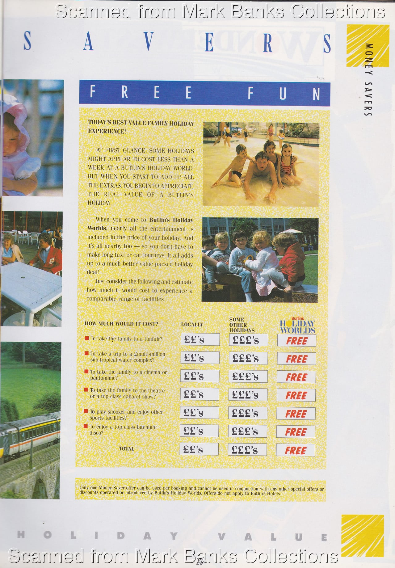 1988 Butlins Holiday Worlds Brochure