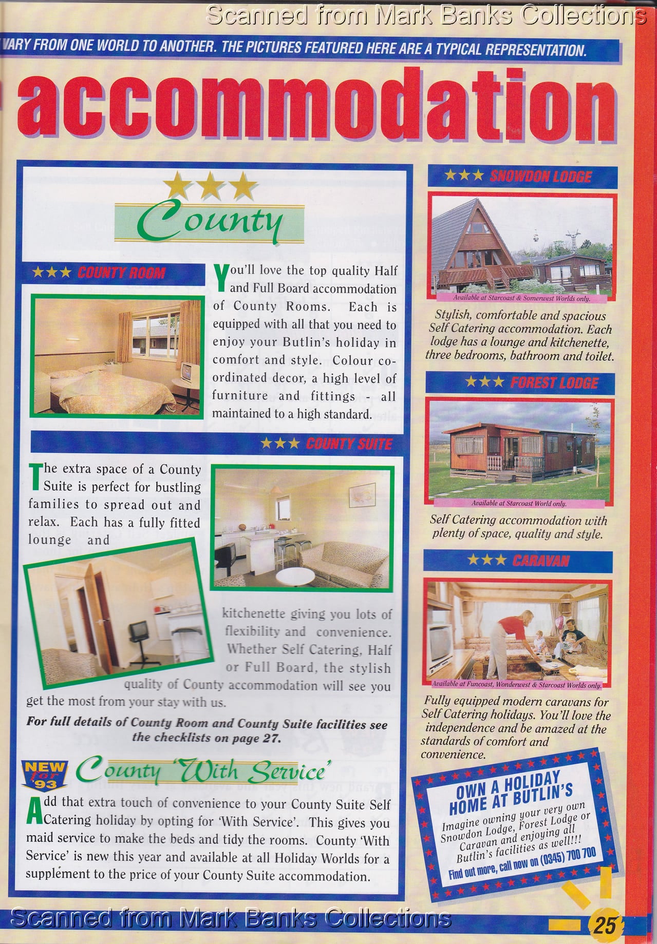 1993 Butlins Holiday Worlds Brochure