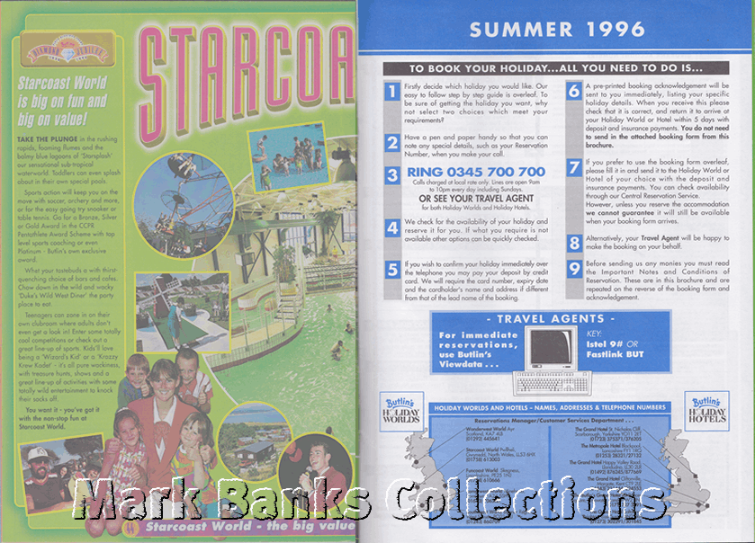 1996 Butlins Holiday Worlds Brochure