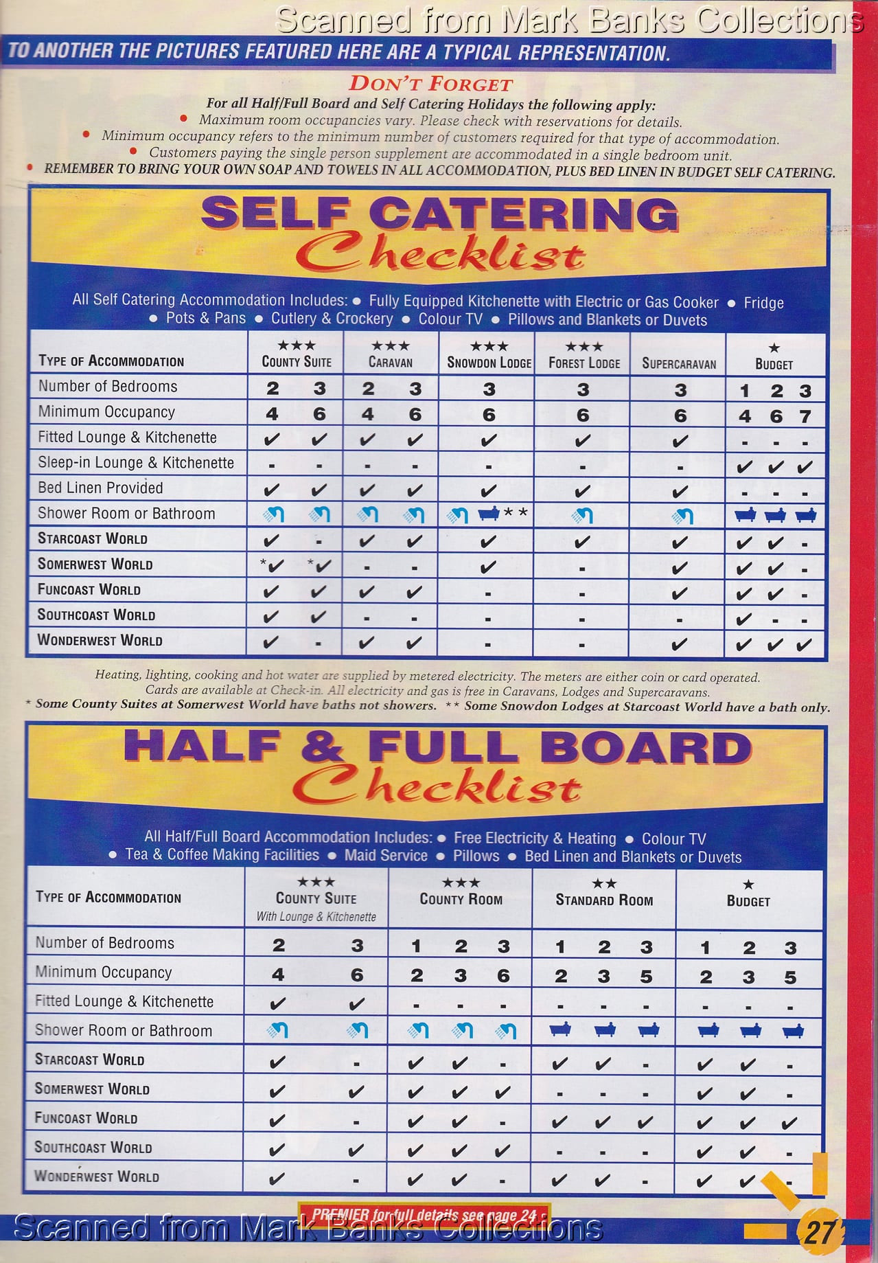 1993 Butlins Holiday Worlds Brochure