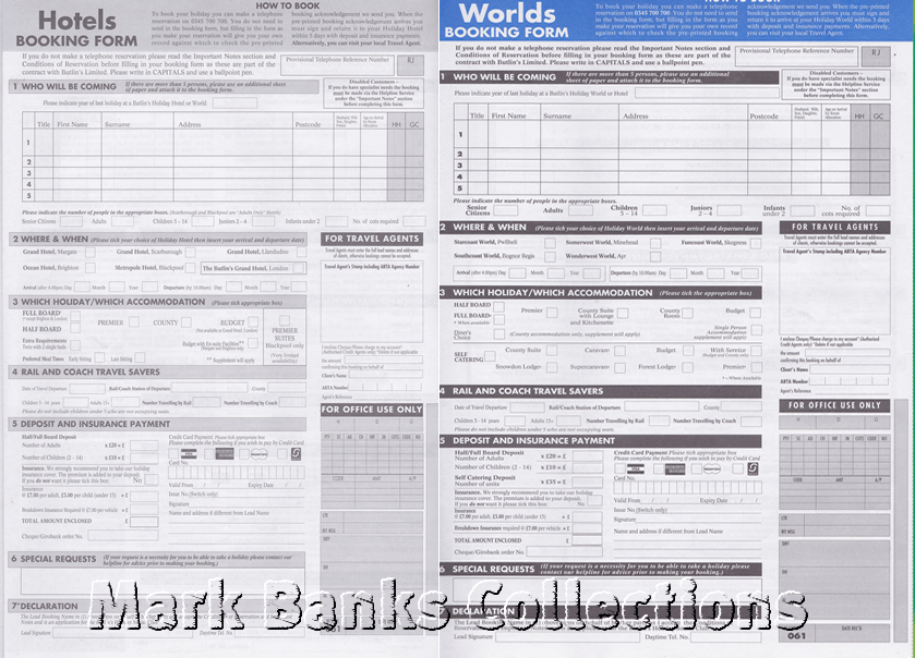 1996 Butlins Holiday Worlds Brochure