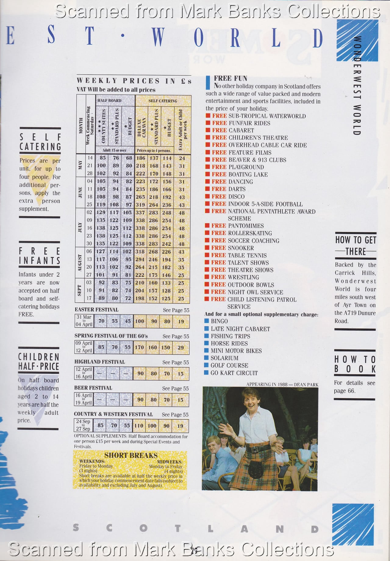 1988 Butlins Holiday Worlds Brochure
