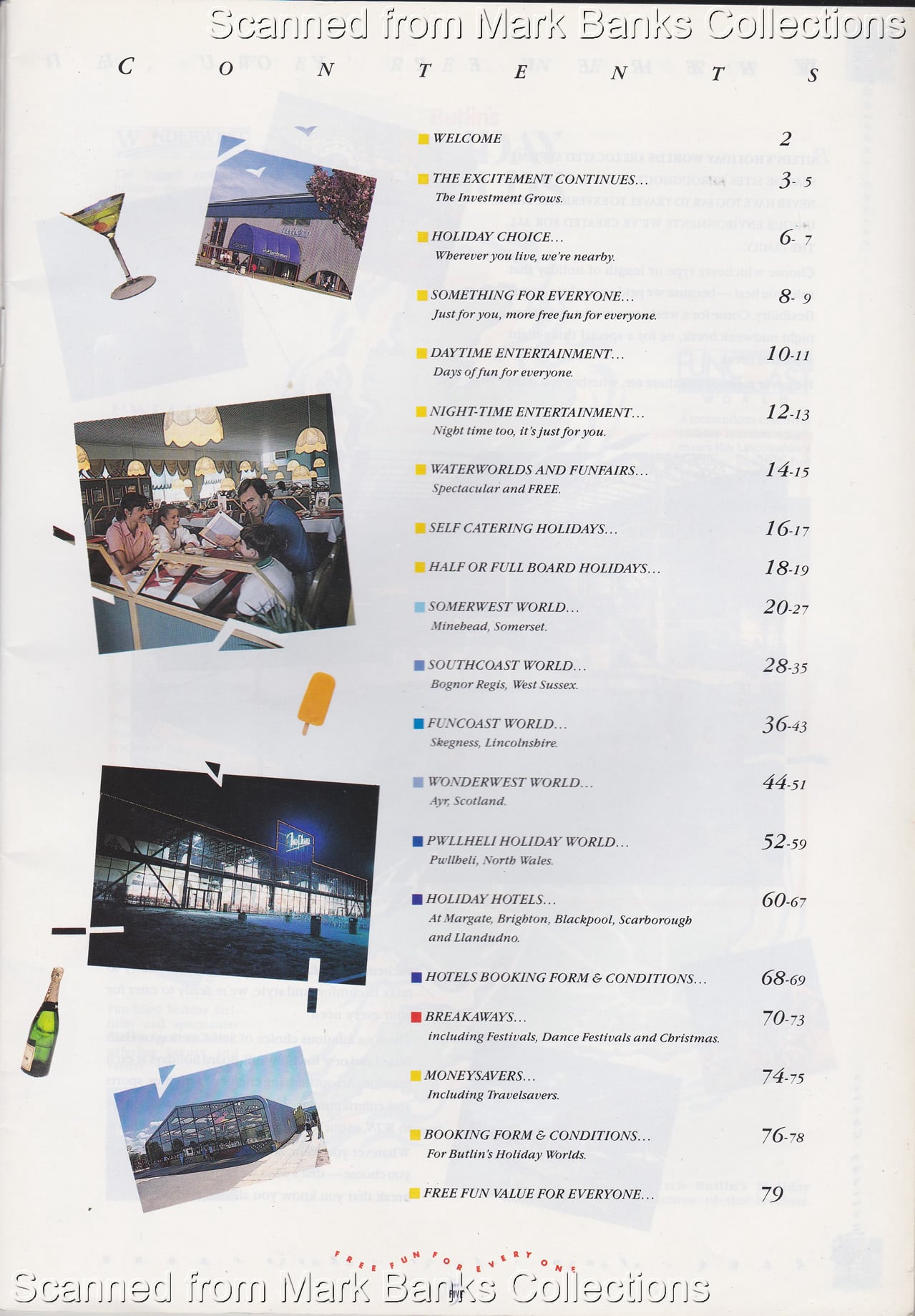 1989 Butlins Holiday Worlds Brochure