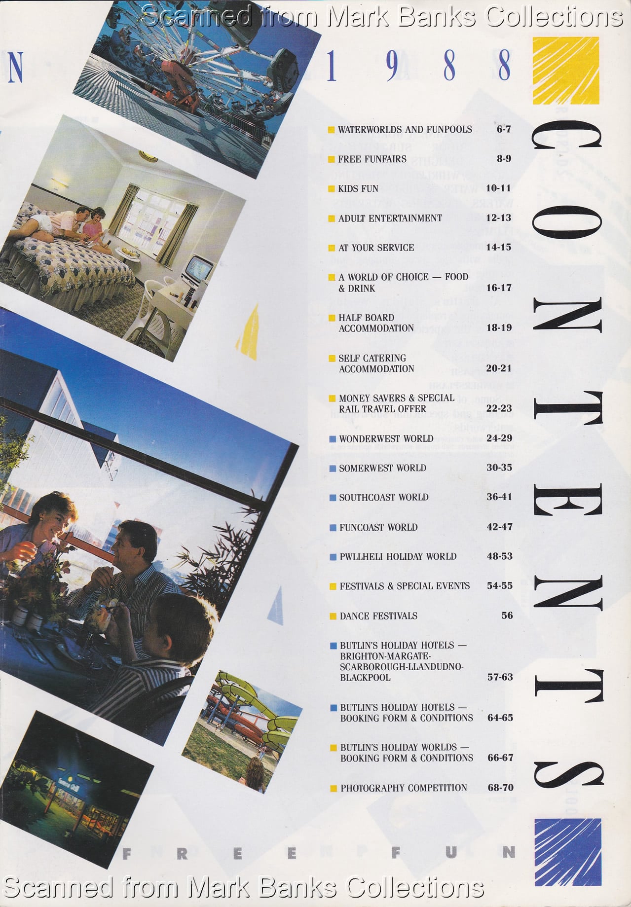 1988 Butlins Holiday Worlds Brochure