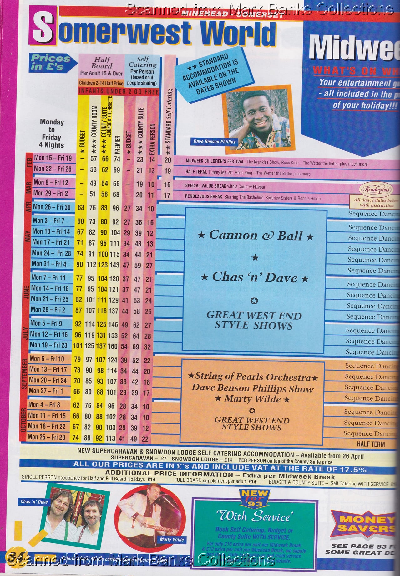 1993 Butlins Holiday Worlds Brochure