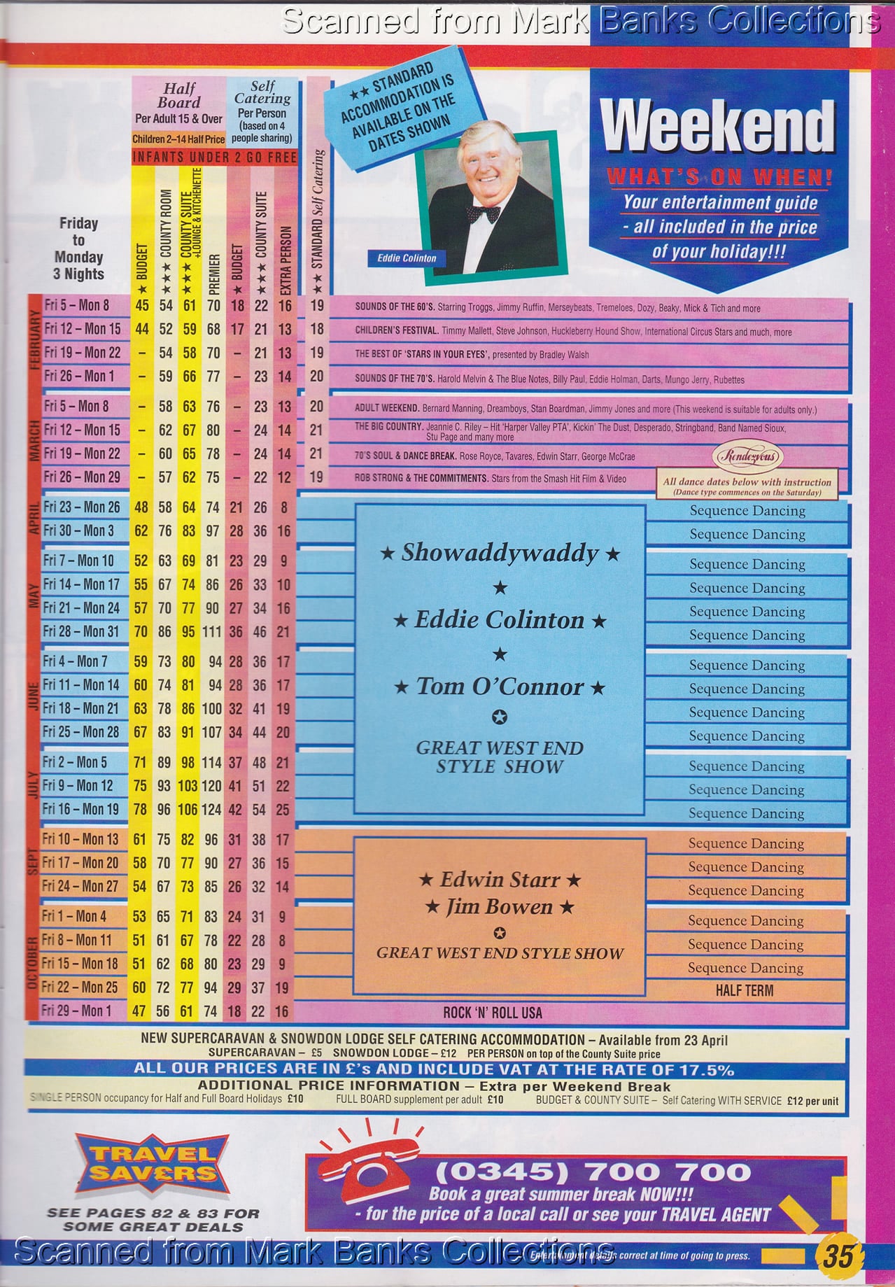 1993 Butlins Holiday Worlds Brochure