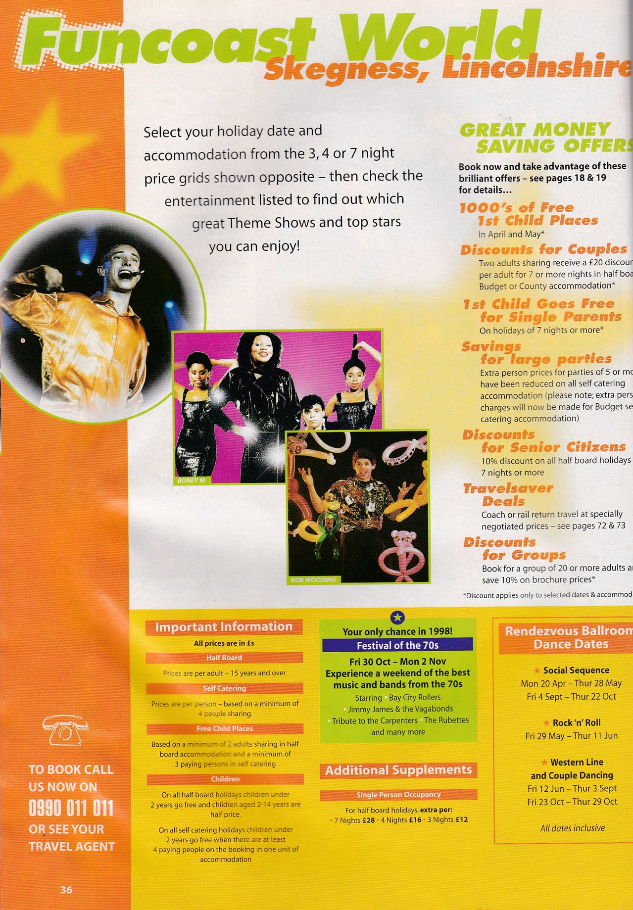 1998 Butlins Holiday Worlds Brochure