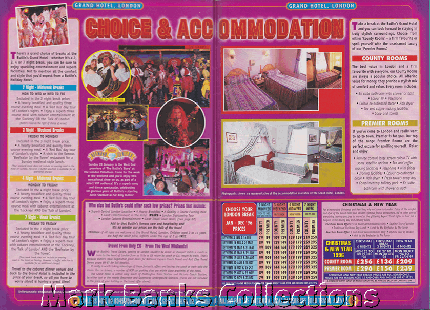 1996 Butlins Holiday Worlds Brochure