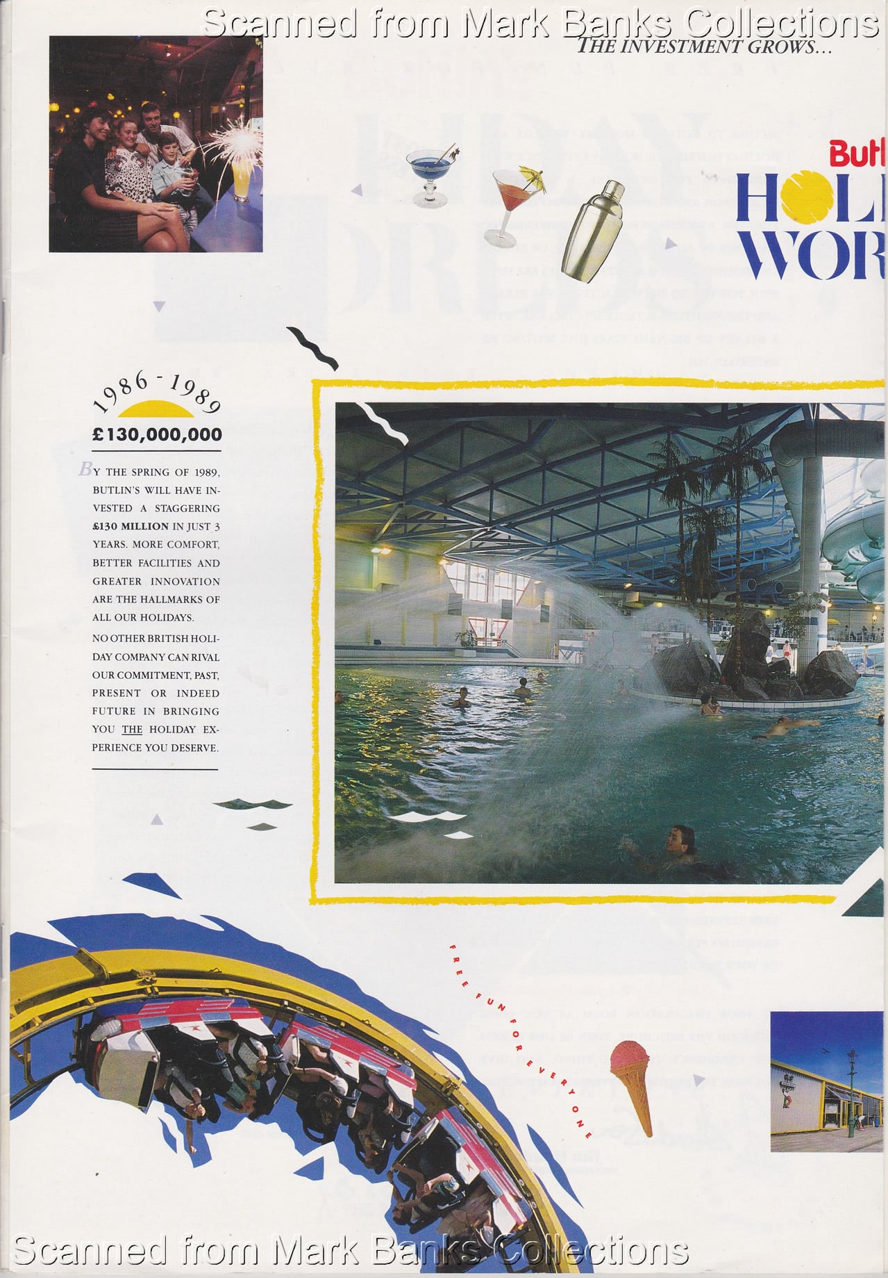 1989 Butlins Holiday Worlds Brochure