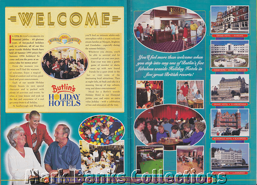 1996 Butlins Holiday Worlds Brochure