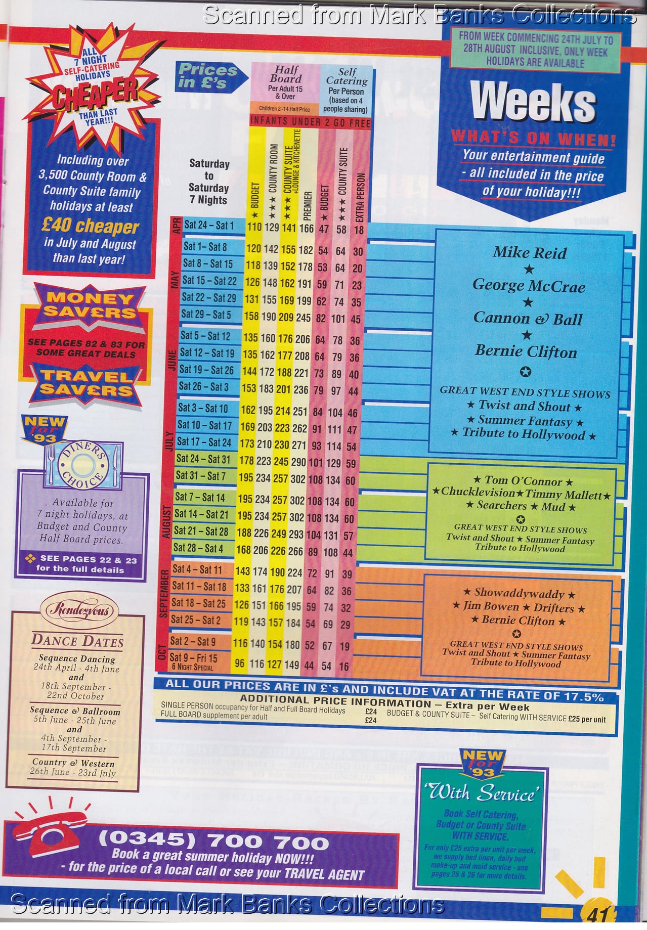 1993 Butlins Holiday Worlds Brochure