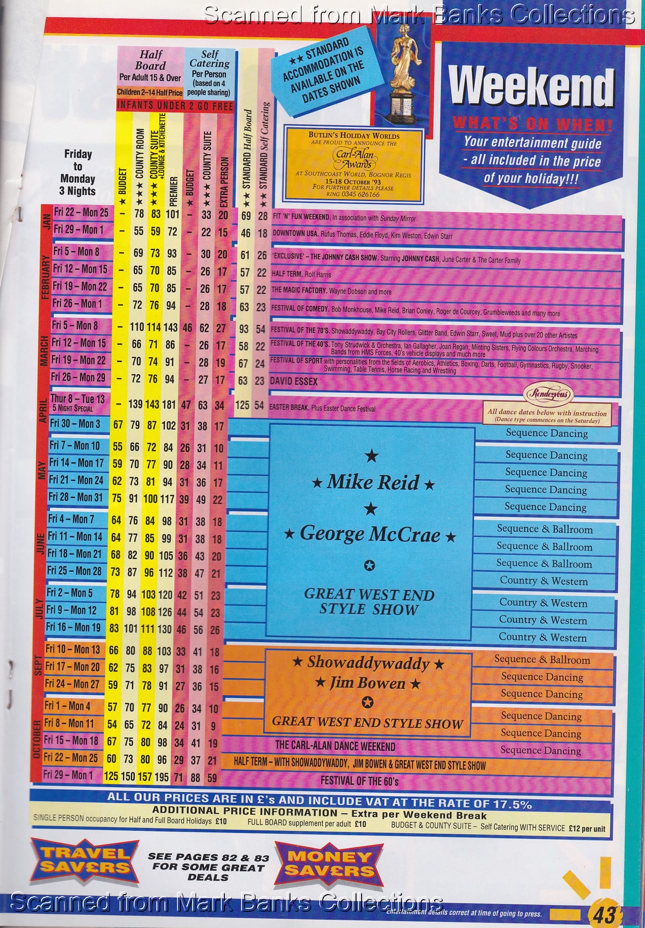 1993 Butlins Holiday Worlds Brochure