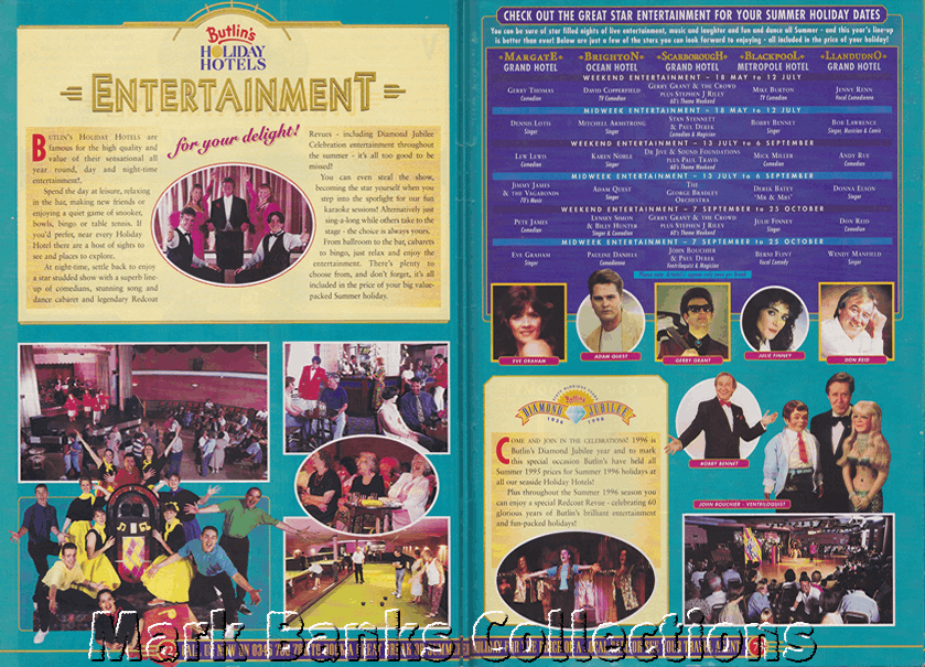1996 Butlins Holiday Worlds Brochure