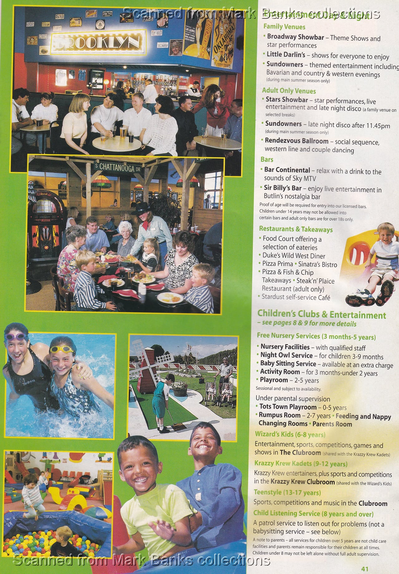 1998 Butlins Holiday Worlds Brochure