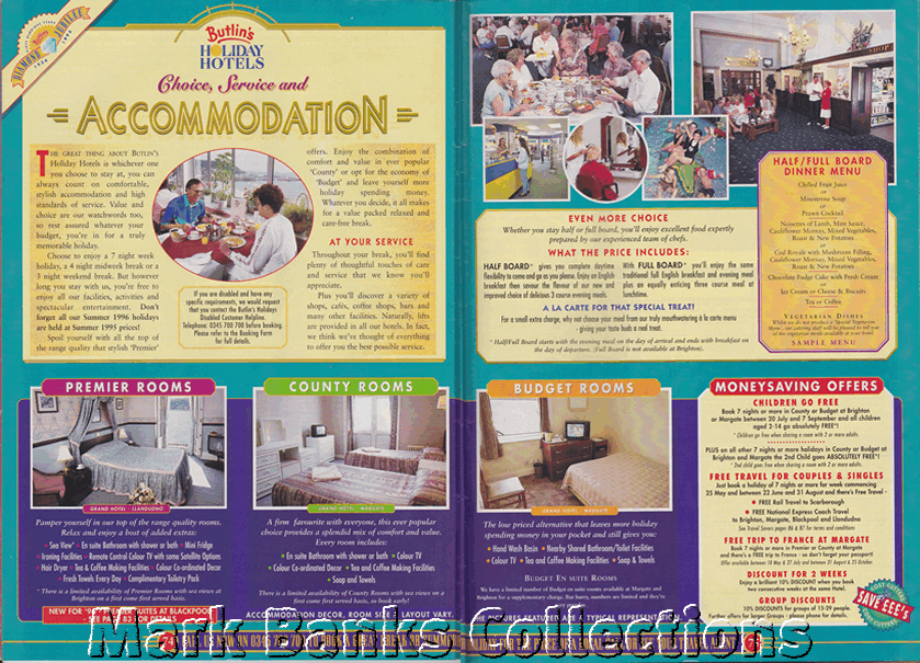 1996 Butlins Holiday Worlds Brochure