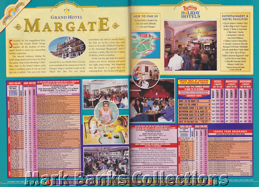 1996 Butlins Holiday Worlds Brochure