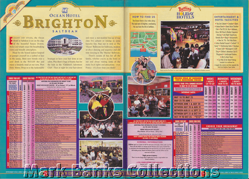 1996 Butlins Holiday Worlds Brochure