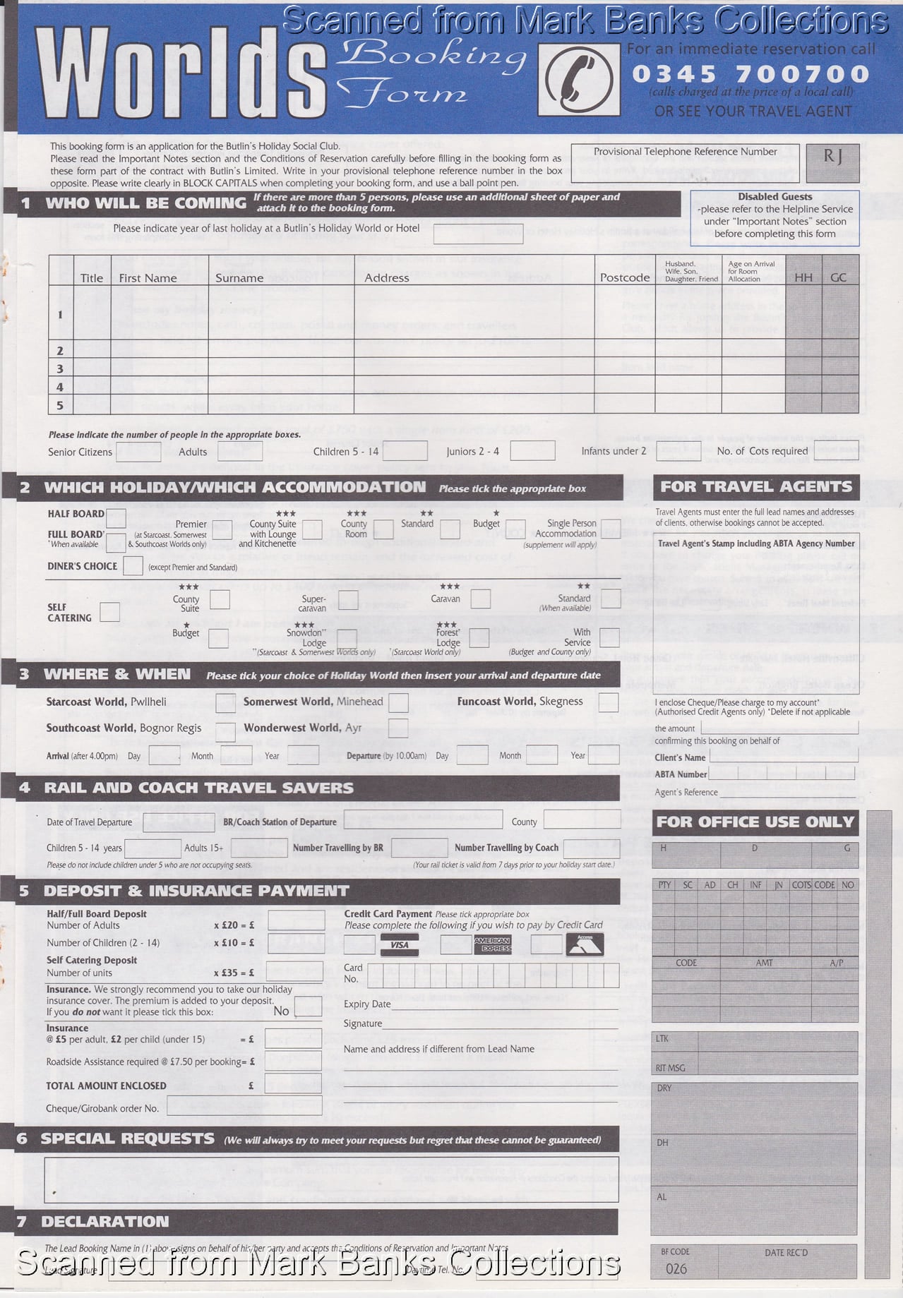 1993 Butlins Holiday Worlds Brochure