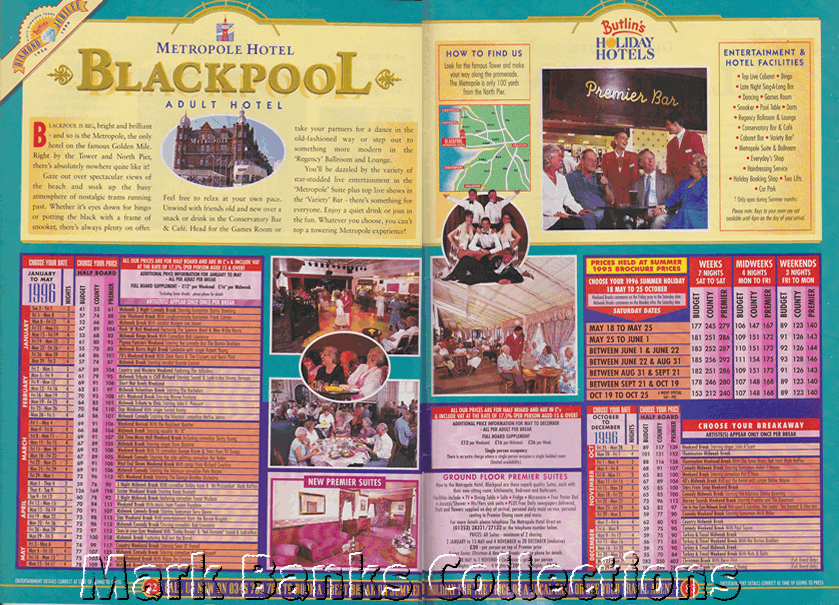 1996 Butlins Holiday Worlds Brochure