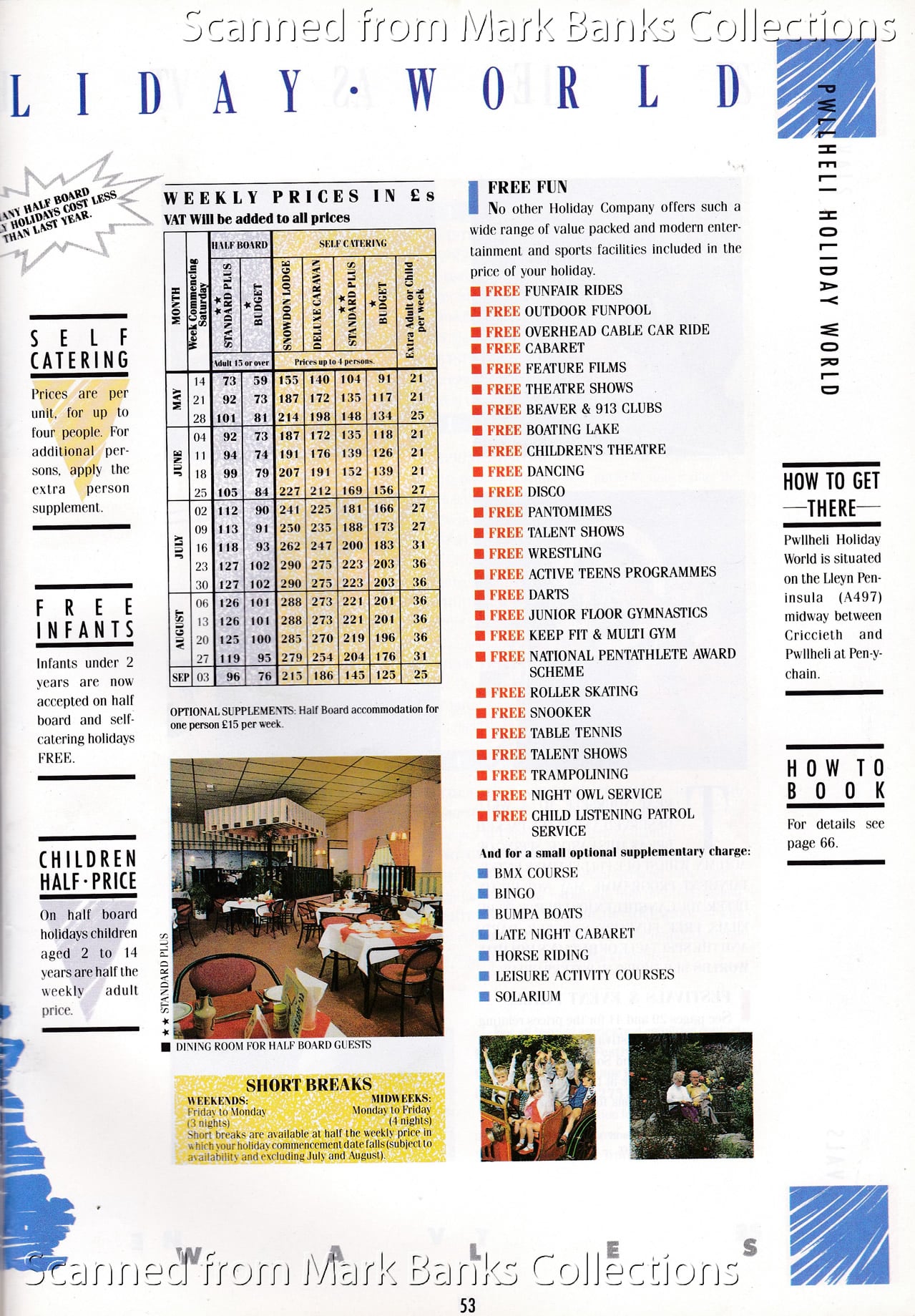 1988 Butlins Holiday Worlds Brochure