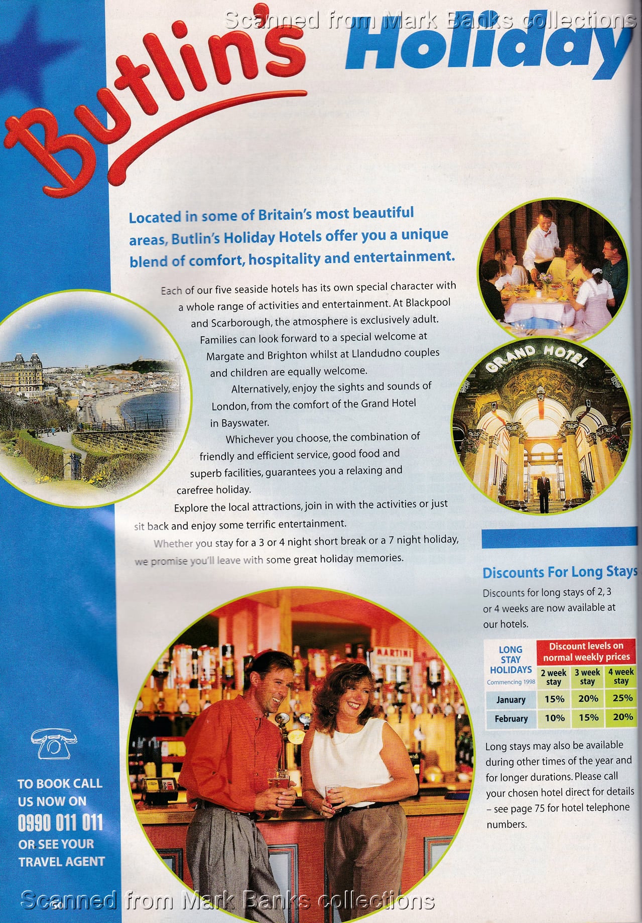 1998 Butlins Holiday Worlds Brochure