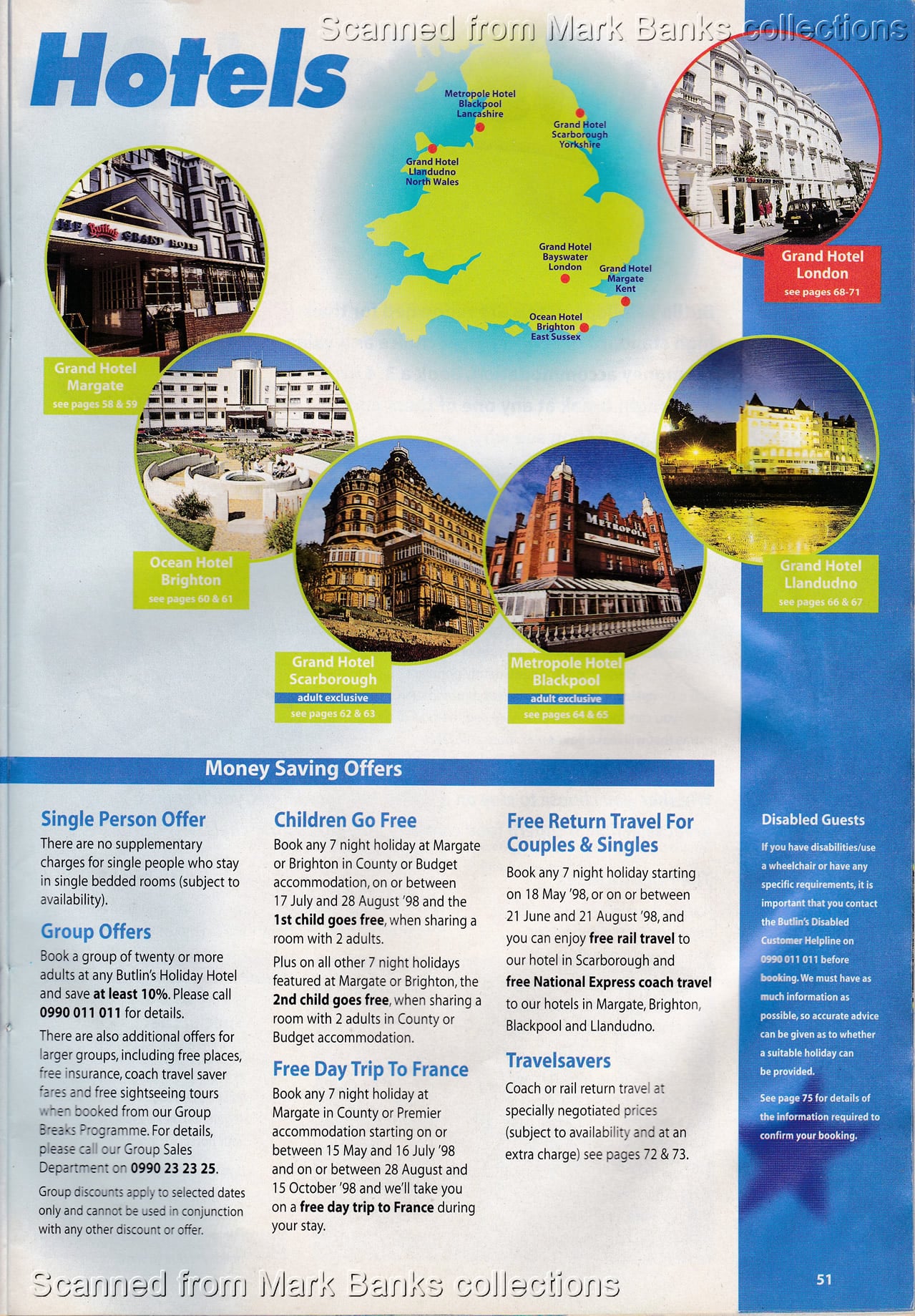 1998 Butlins Holiday Worlds Brochure