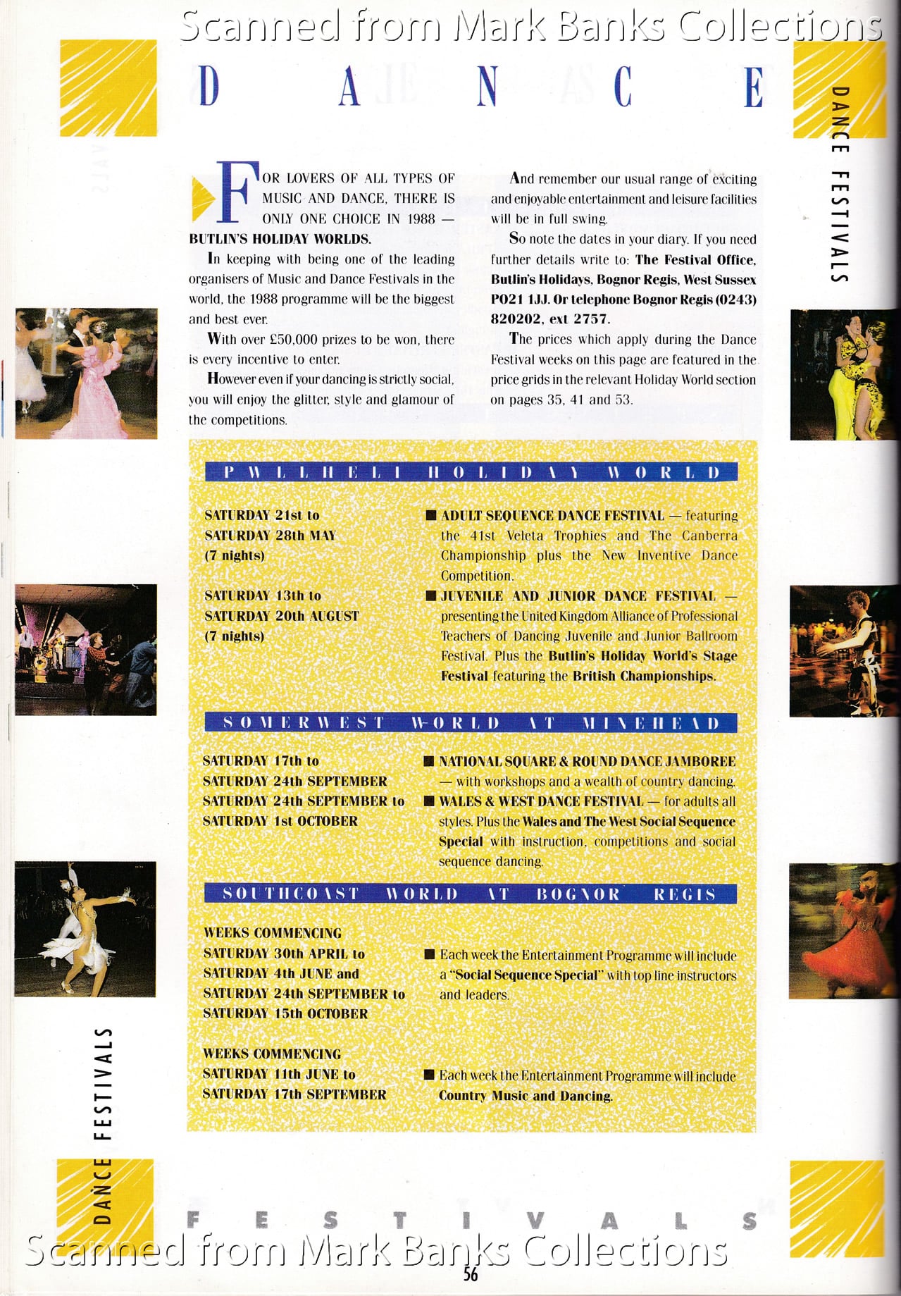 1988 Butlins Holiday Worlds Brochure