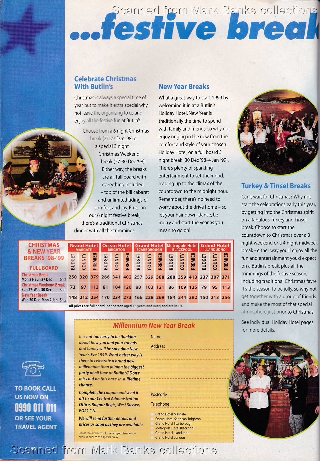 1998 Butlins Holiday Worlds Brochure