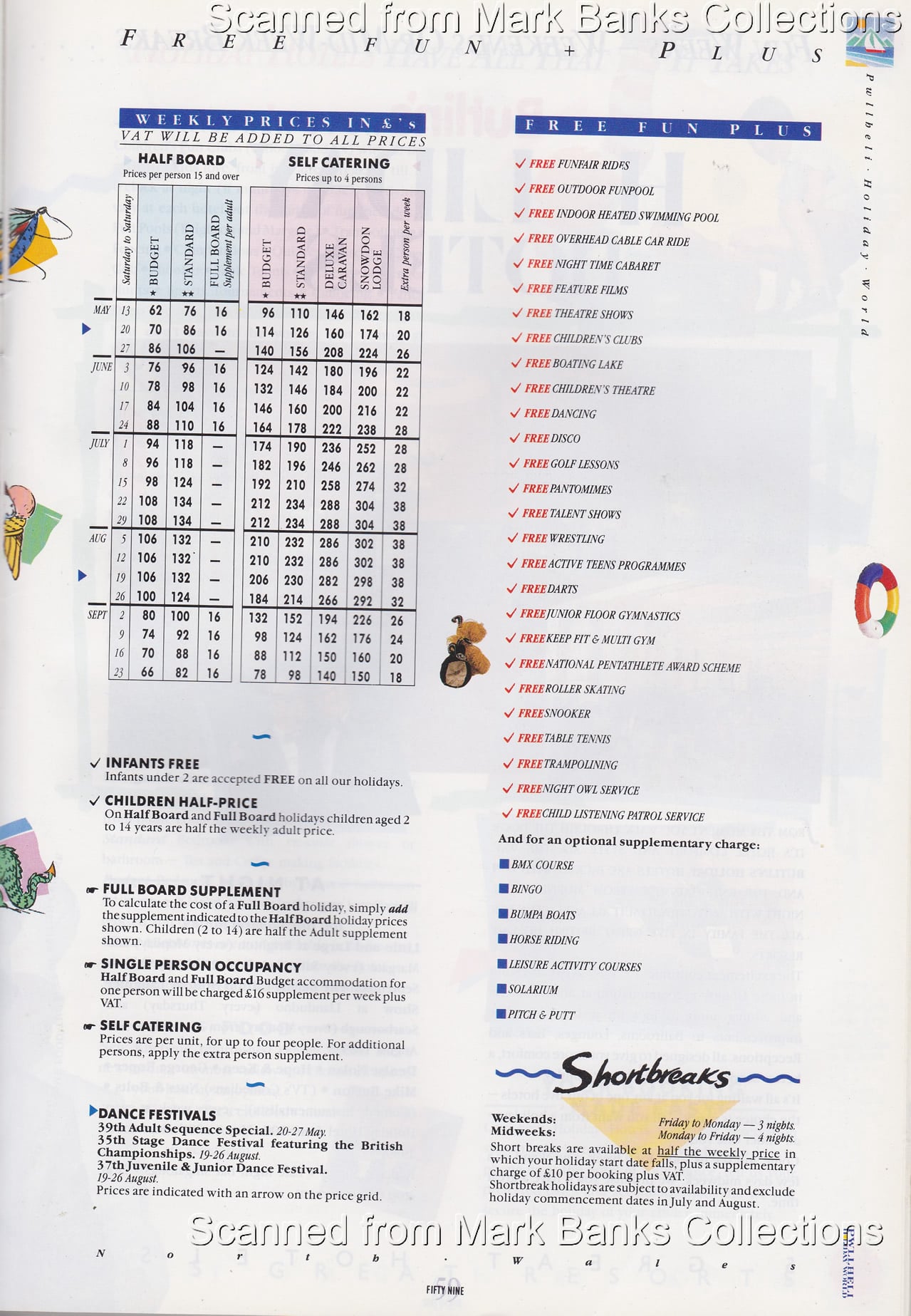 1989 Butlins Holiday Worlds Brochure